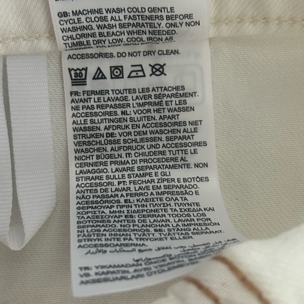 Timberland Women's Refibra Technology Skirt Cream Off White NWT Size 27 - Picture 4 of 9